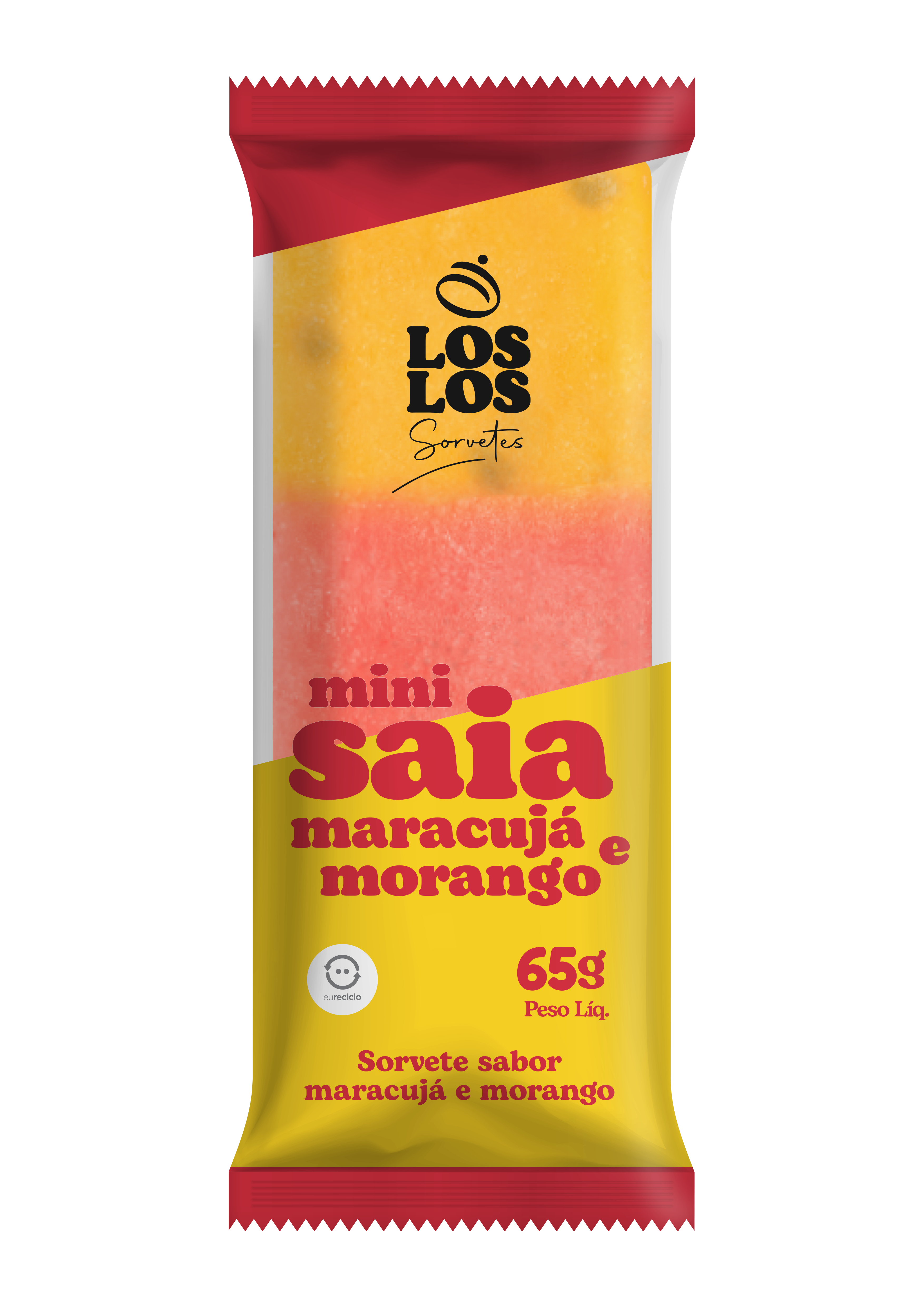 Mini Saia Maracujá e Morango